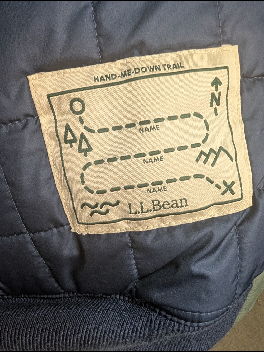 L.L. Bean Youth Hooded Bomber Jacket Forest Green Size 8 Excellent Condition - Picture 4 of 10
